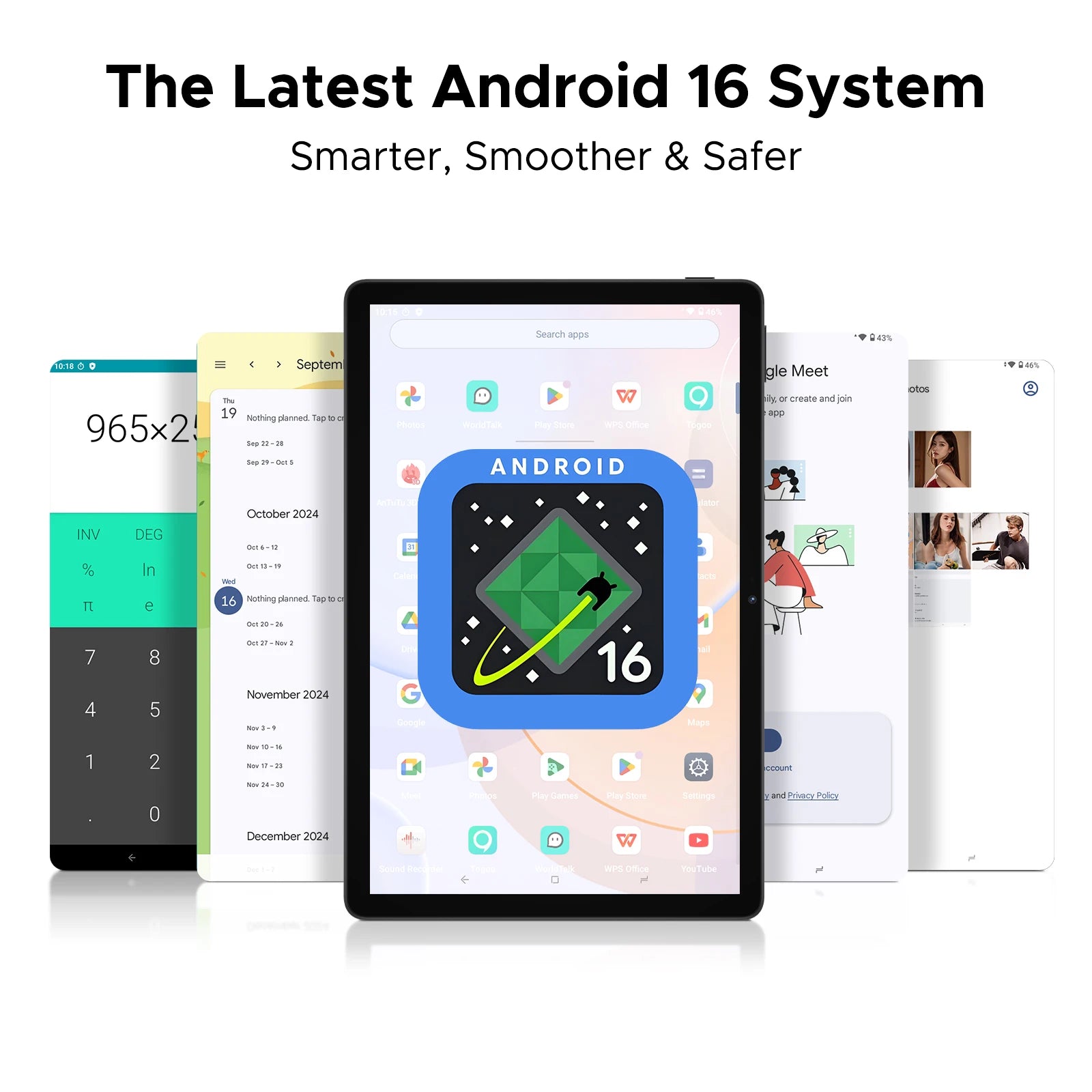 DOOGEE U11 Android 15 Tablet 11 Ultra-clear 90Hz Display 4GB RAM 128GB ROM 8580mAh Battery Dual Speaker Supports Widevine L1