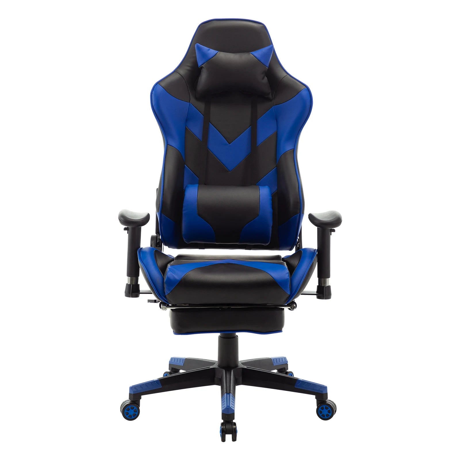 WOLTU Swivel Computer Desk Office Chair Racing Gaming Chair Faux Leather Seat with 155°Tilt Reclining Lumbar Cushion Relaxing