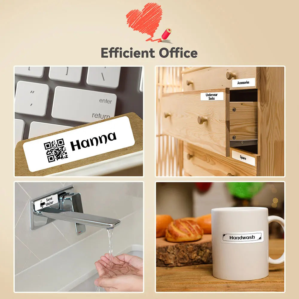 Marklife 12*40mm Thermal Label Sticker Compatible For Marklife P12 P15 M1 For Phomemo D30 Q30 DELI Q2 Labeller 160Pcs/Roll