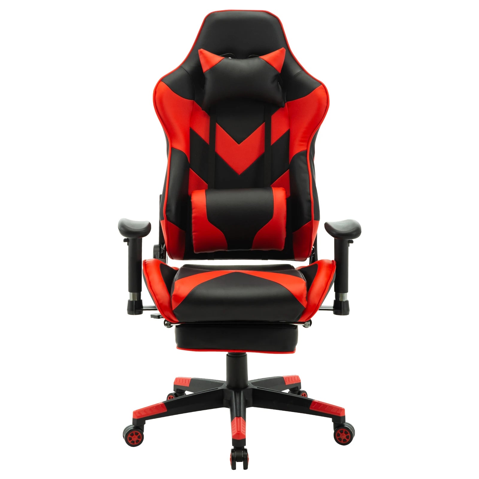 WOLTU Swivel Computer Desk Office Chair Racing Gaming Chair Faux Leather Seat with 155°Tilt Reclining Lumbar Cushion Relaxing