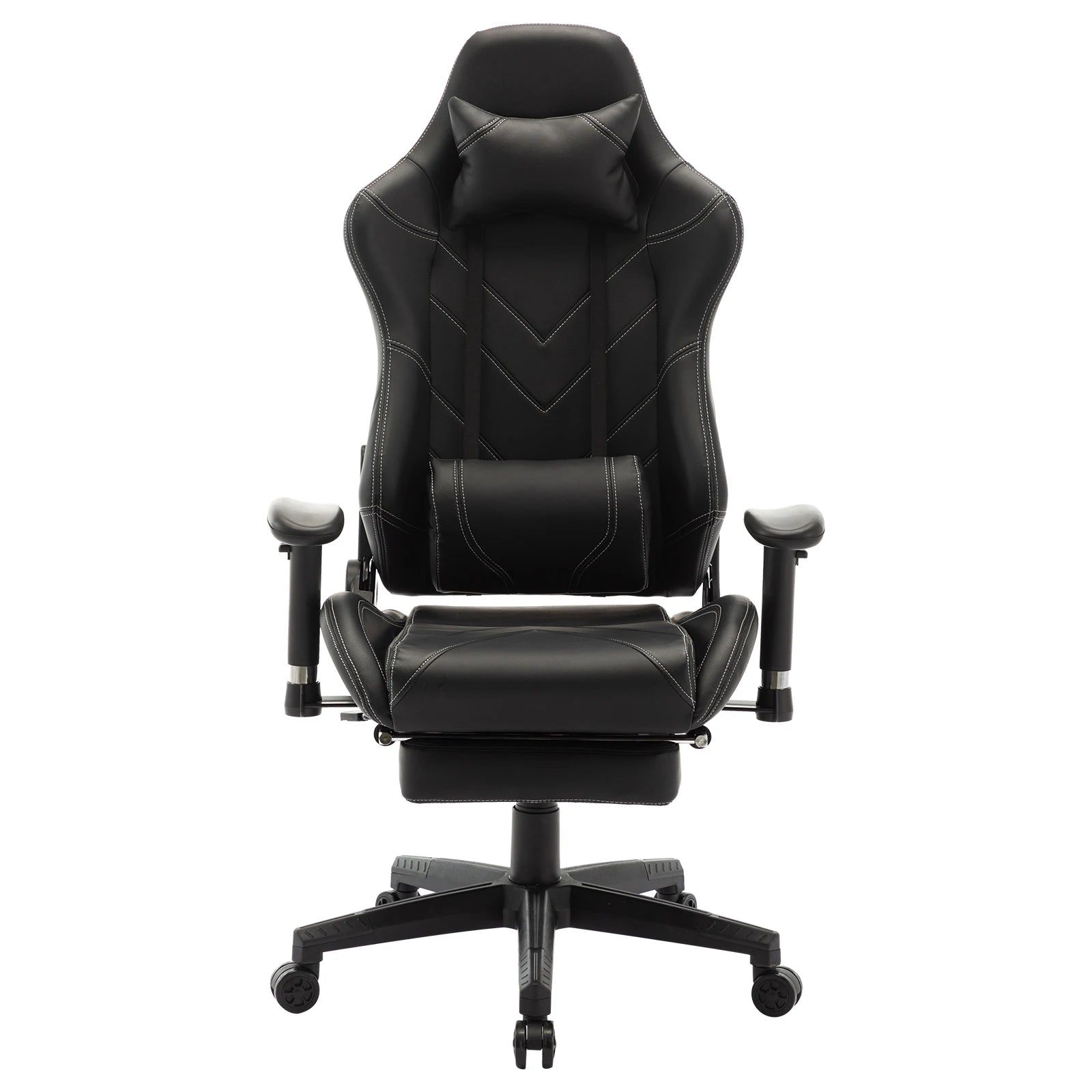 WOLTU Swivel Computer Desk Office Chair Racing Gaming Chair Faux Leather Seat with 155°Tilt Reclining Lumbar Cushion Relaxing
