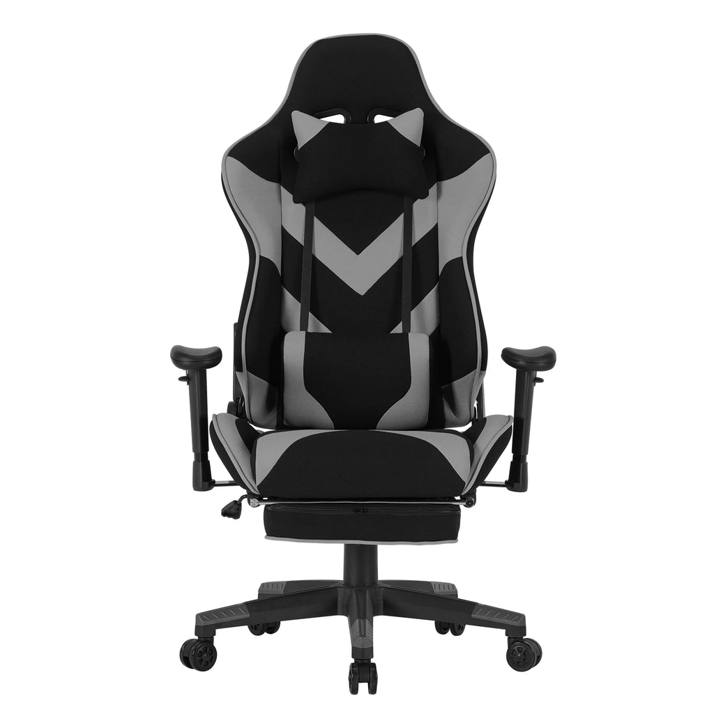 WOLTU Swivel Computer Desk Office Chair Racing Gaming Chair Faux Leather Seat with 155°Tilt Reclining Lumbar Cushion Relaxing