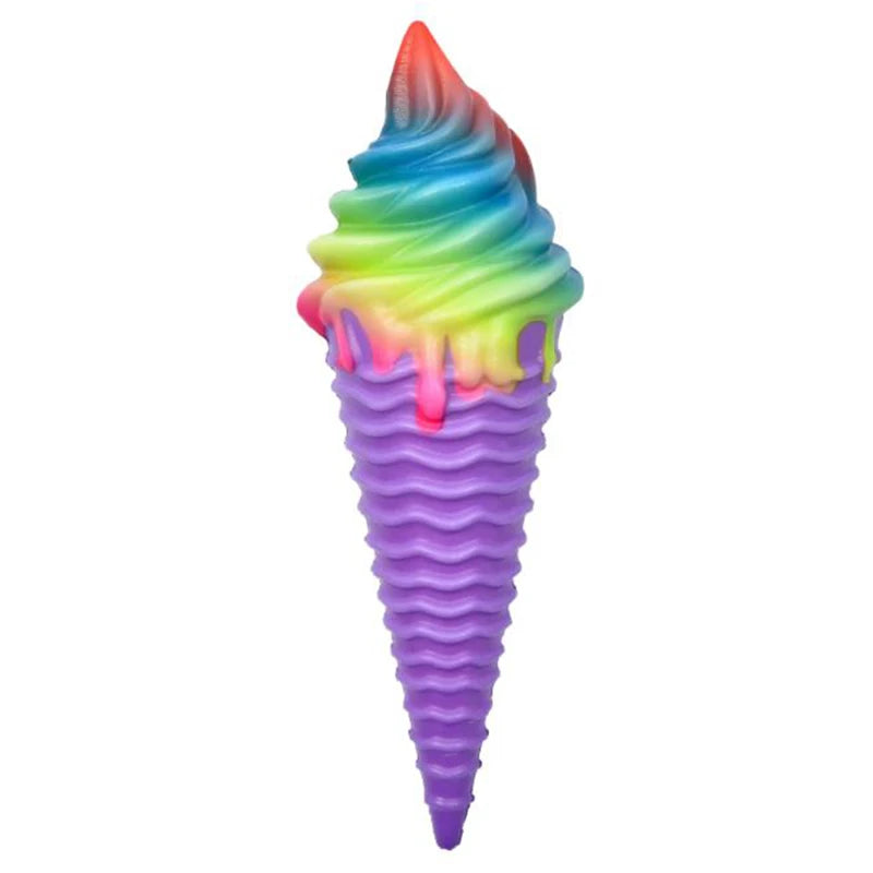 Squishies Colorful Ice Cream Squishy Slow Rising Soft Creative Squeeze Toy Simulation Stress Relief Funny Xmas Gift Toy for Kids