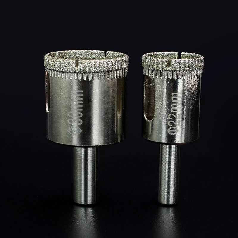 6-60mm 1PC Diamond Drill Bits Hole Saw Diamond Drill Bit Hollow Core Drill Bit Set for Diamond Coating, Carbon Steel for Glass