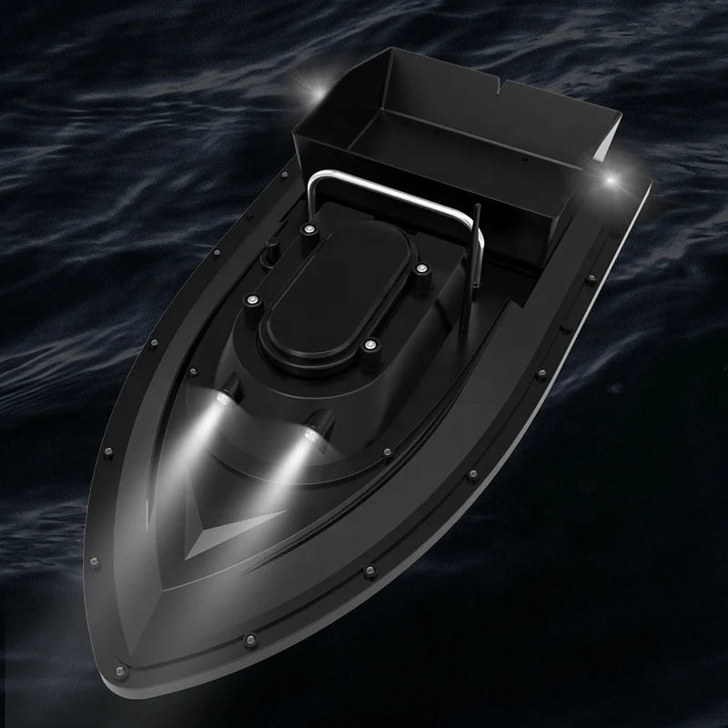 D12F Ship Long Cruise 500M Big Hopper Night Light Far Distance Wireless Baitboat Remote Control Yacht Sea RC Fishing Bait Boat