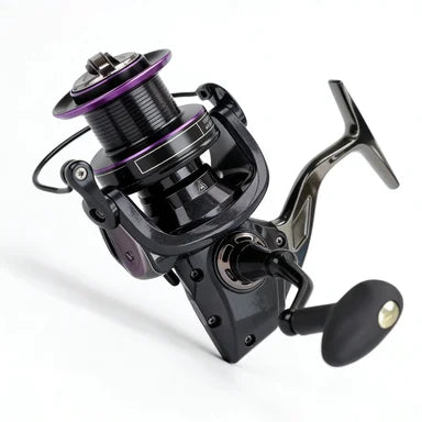 Metal Spinning Fishing Reel Stainless Steel Bearing Smooth Gear Train 4.1:1 Gear Ratio Long Distance Casting Right Hand Use