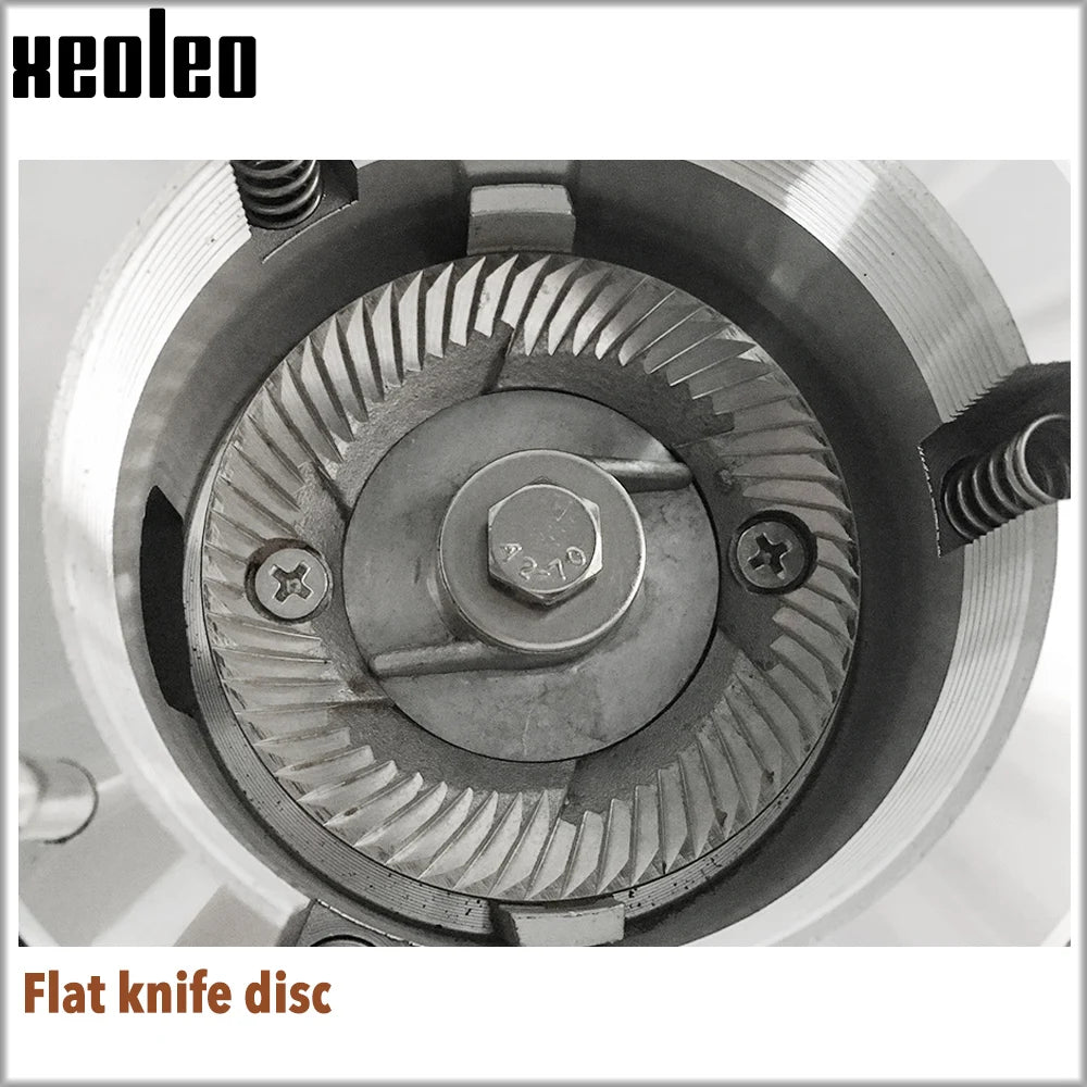 XEOLEO Electric Coffee Grinder 200W Espresso Machine Coffee Bean Miller 60mm Flat Burr Grinder Espresso Maker 20 Steps
