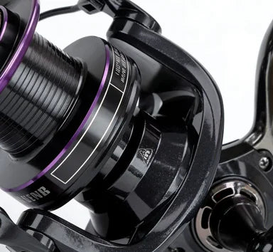 Metal Spinning Fishing Reel Stainless Steel Bearing Smooth Gear Train 4.1:1 Gear Ratio Long Distance Casting Right Hand Use