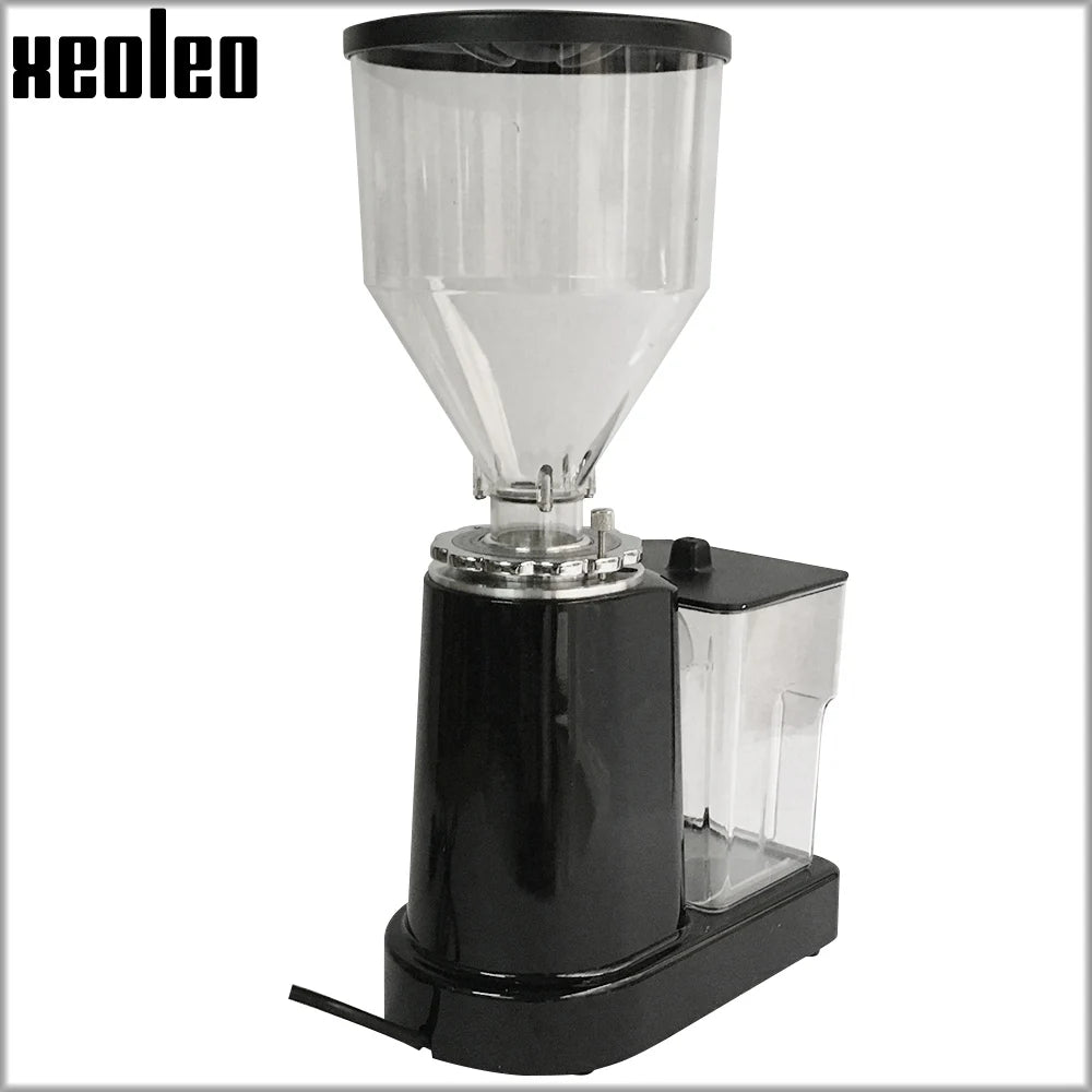 XEOLEO Electric Coffee Grinder 200W Espresso Machine Coffee Bean Miller 60mm Flat Burr Grinder Espresso Maker 20 Steps