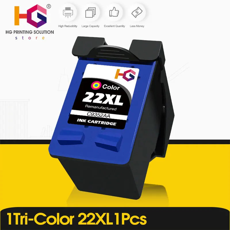 Replacement Ink Cartridge For HP 21 22 For HP21 XL  Deskjet F2180 F2200 F2280 F4180 F300 F380 380 D2300 Printer