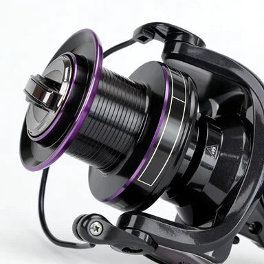 Metal Spinning Fishing Reel Stainless Steel Bearing Smooth Gear Train 4.1:1 Gear Ratio Long Distance Casting Right Hand Use