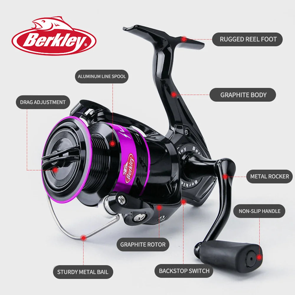 Berkley Fishing Rod and Reel Combo Electric Reel Fishing Bait Runner Fishing Reels