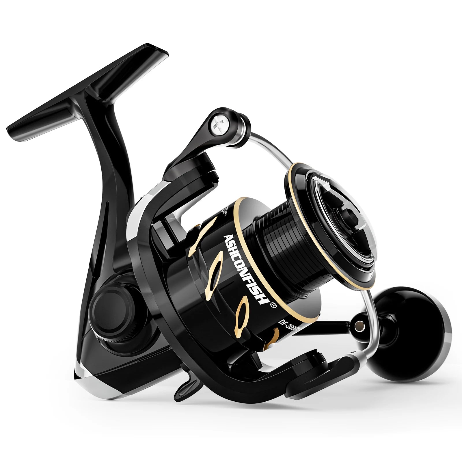 DF3000 Carp Fishing Spinning Reel with New Adjustable Handle Design for Stream River and Sea Boat Fishing