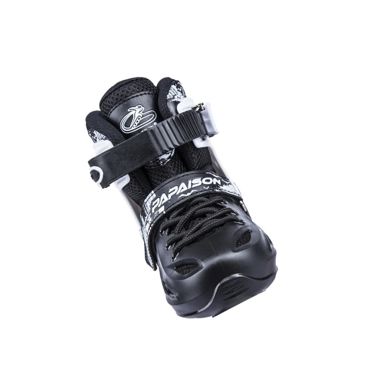PAPAISON 2020  NEW Hardboots PU Wheels Flashing Roller Skates in Stock Black White Red Colors