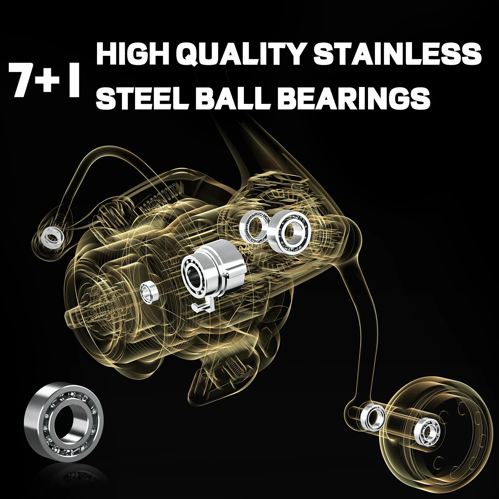 DF3000 Carp Fishing Spinning Reel with New Adjustable Handle Design for Stream River and Sea Boat Fishing