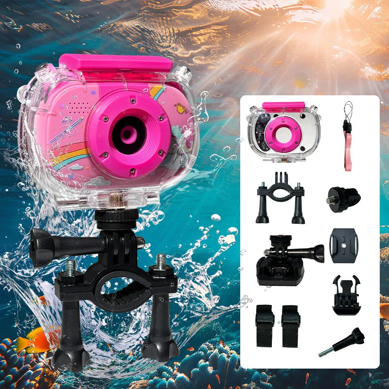 Kids Camera - Waterproof Underwater Camera for Kids,Birthday Gifts for Boys Age 4+,Children Digital Action Camera,Pool Toys