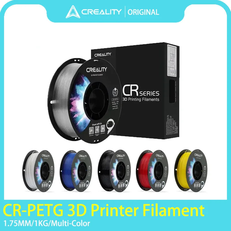 Original CREALITY Printer CR-PETG Filament 1KG 1.75mm 7 Colors Choose High Temperature Eco-friendly Odorless Non-toxic Excellent