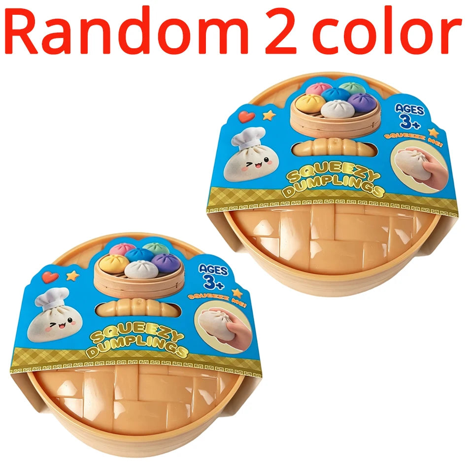 Dumpling stress relief toy, soft and cute, realistic, super soft slow rebound squishy toy, venting gadget for adults and student