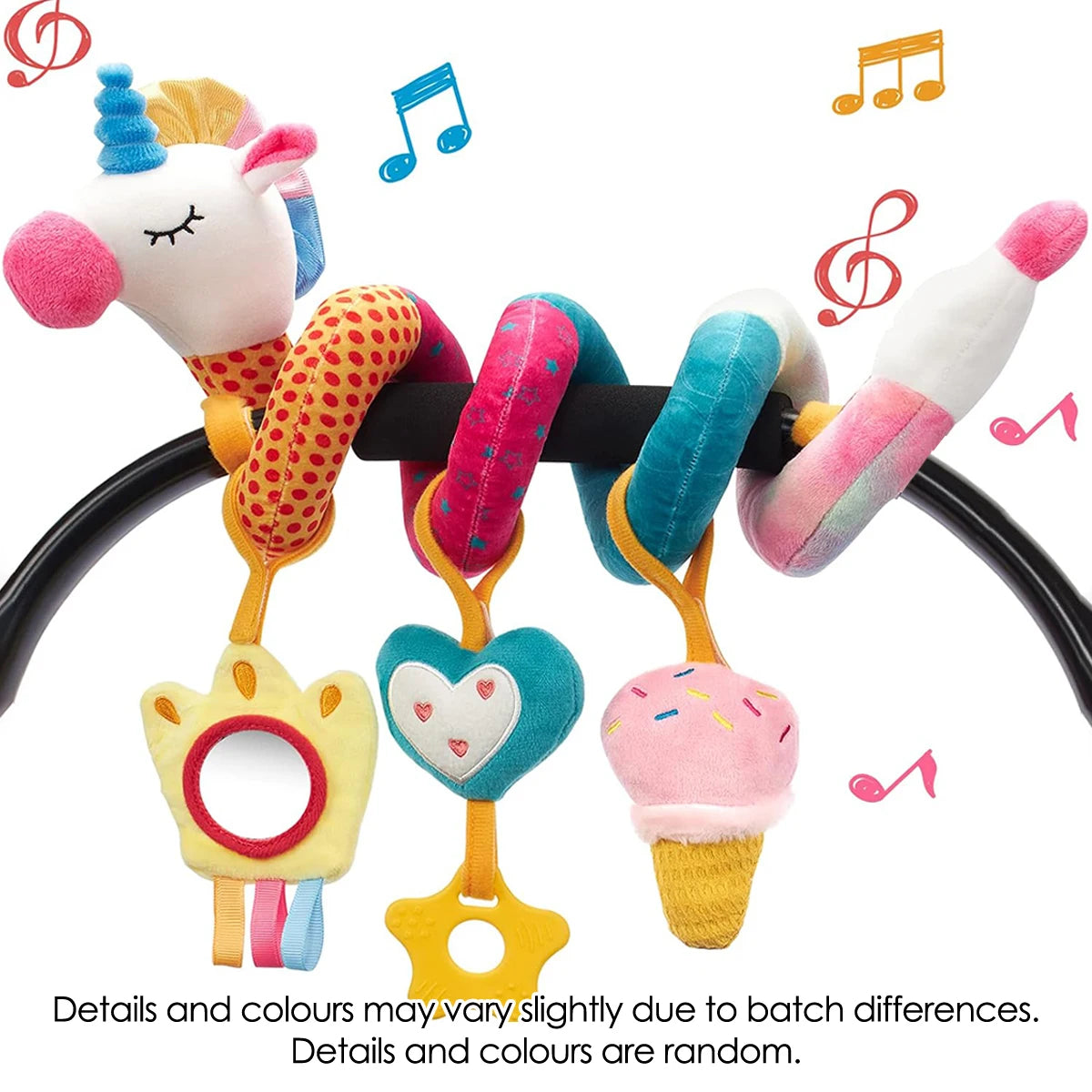 0-6 months old baby colored doll bed wrapped around the bed hanging comfort toys Safety seat comfort toys stroller comfort doll