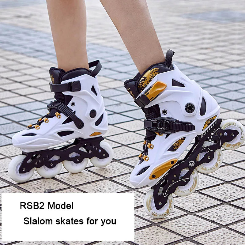 Original Roselle Size 35 to 46 Inline Roller Skates Professional Adult Kids Roller Skating Shoes Slalom Sliding FSK Patines