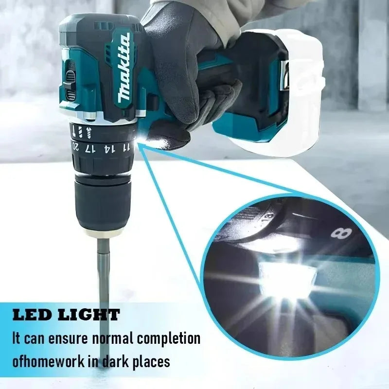 Makita Original DDF487 Cordless Driver Drill 18V Brushless Electric Impact Screwdriver Rechargeable Power Tool only tool