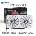 AMD Radeon RX6500XT 4GB Gaming Graphics Card SOYO GDDR6 Memory PCIE4.0x4 Desktop Computer Video Cards HDMI DP 64Bit 6pin ATI 6NM