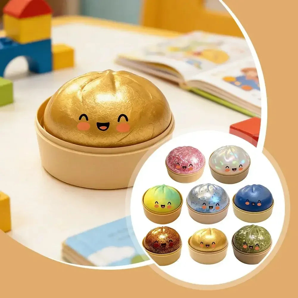 Dumpling Toy Adorable Playful Design Release Pressure Relieve Anxiety Enhance Happiness Decompression Toys Ornaments