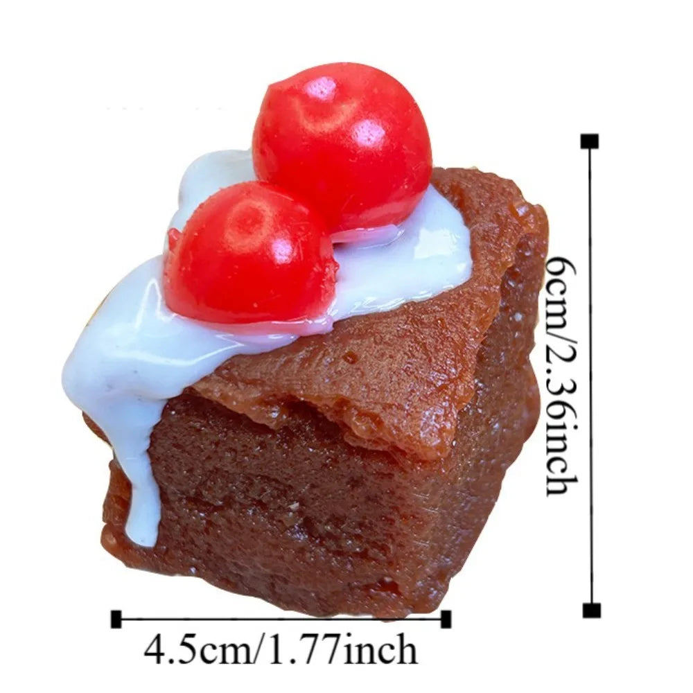 Squishy Cake Food Stress Relief Toys Soft Fidget Toy Kid Girl Super Shapeable Pinch Toy Cute Party Decor For Christmas Halloween