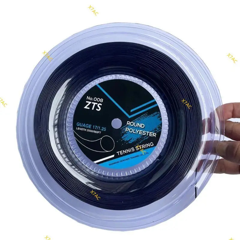 X7AC High Quality Polyester Tennis String Durability Smooth Round Tennis Strings for Improved Ball Speed and Spin