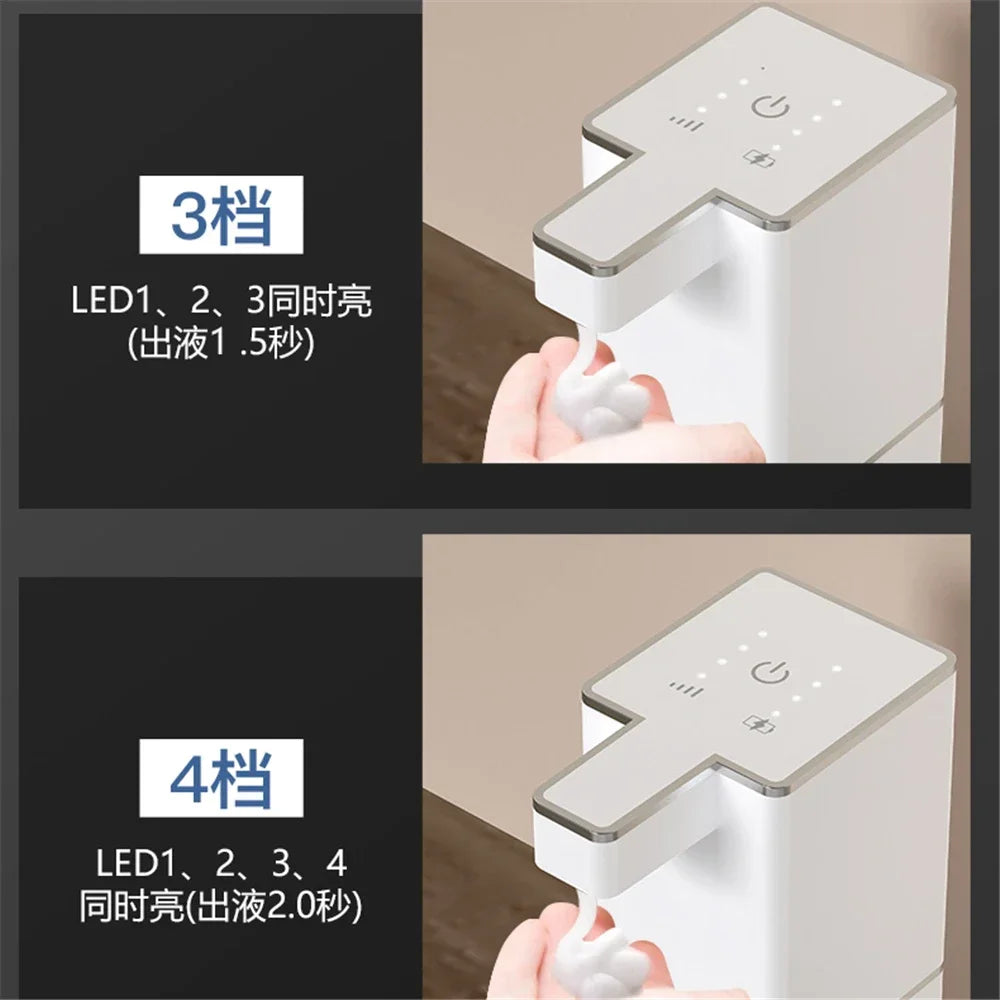 400ML Smart 4 Levels Automatic Foam Soap Dispenser Touchless Sensor Generator for Wall Mount Hand Washer