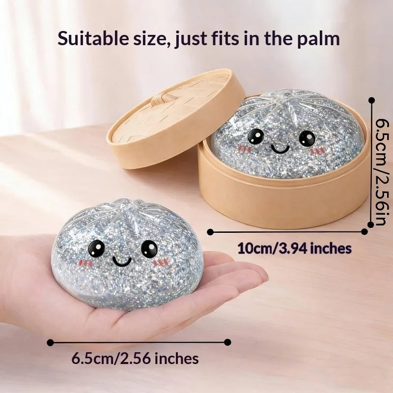 Dumpling Shape Slow Rising Stress Ball Reusable Squeeze Home Decor Festival Birthday Gift 2026 New In Stock
