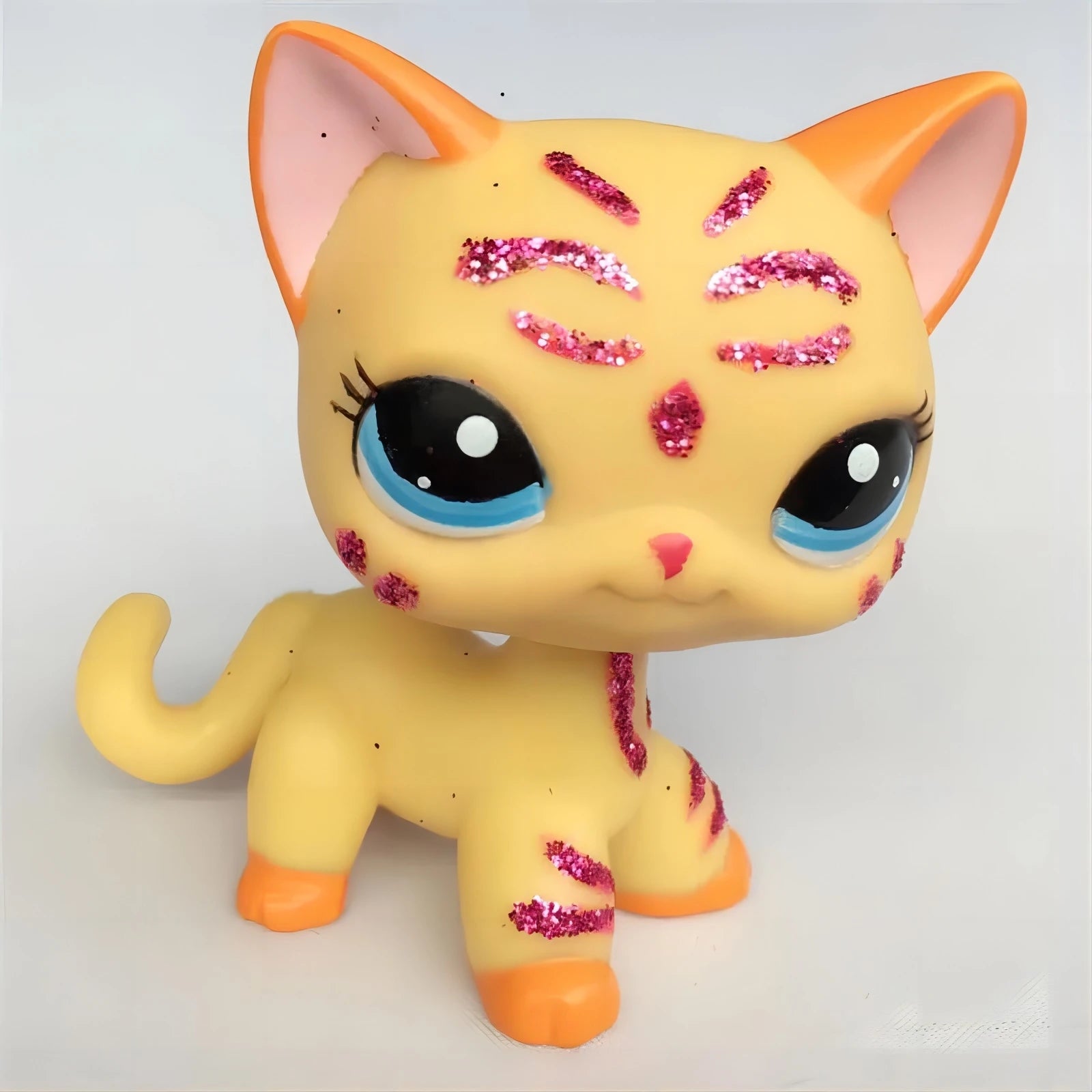 New Rare Lps Pet Shop Toys Shorthair Cat Cute Tiger Cat Lps Action Classic Gifts Children's Gifts
