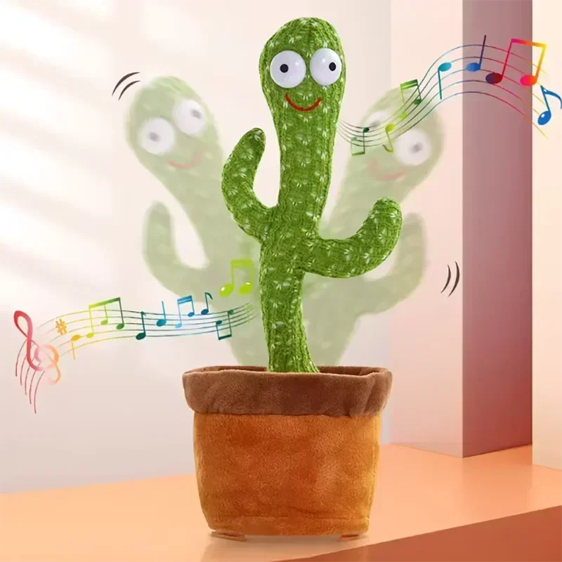 1pc Dancing Cactus Toy,Repeat Talking ,Song Speaker Wriggle Dancing Sing Talk, Plushie Stuffed ,Interaction and Decoration