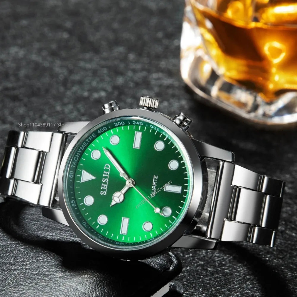 Luxury Wrist Watches for Man Fashion Analog Quartz Watch Stainless Steel Strap Male Watch Casual Digital Bracele Watch