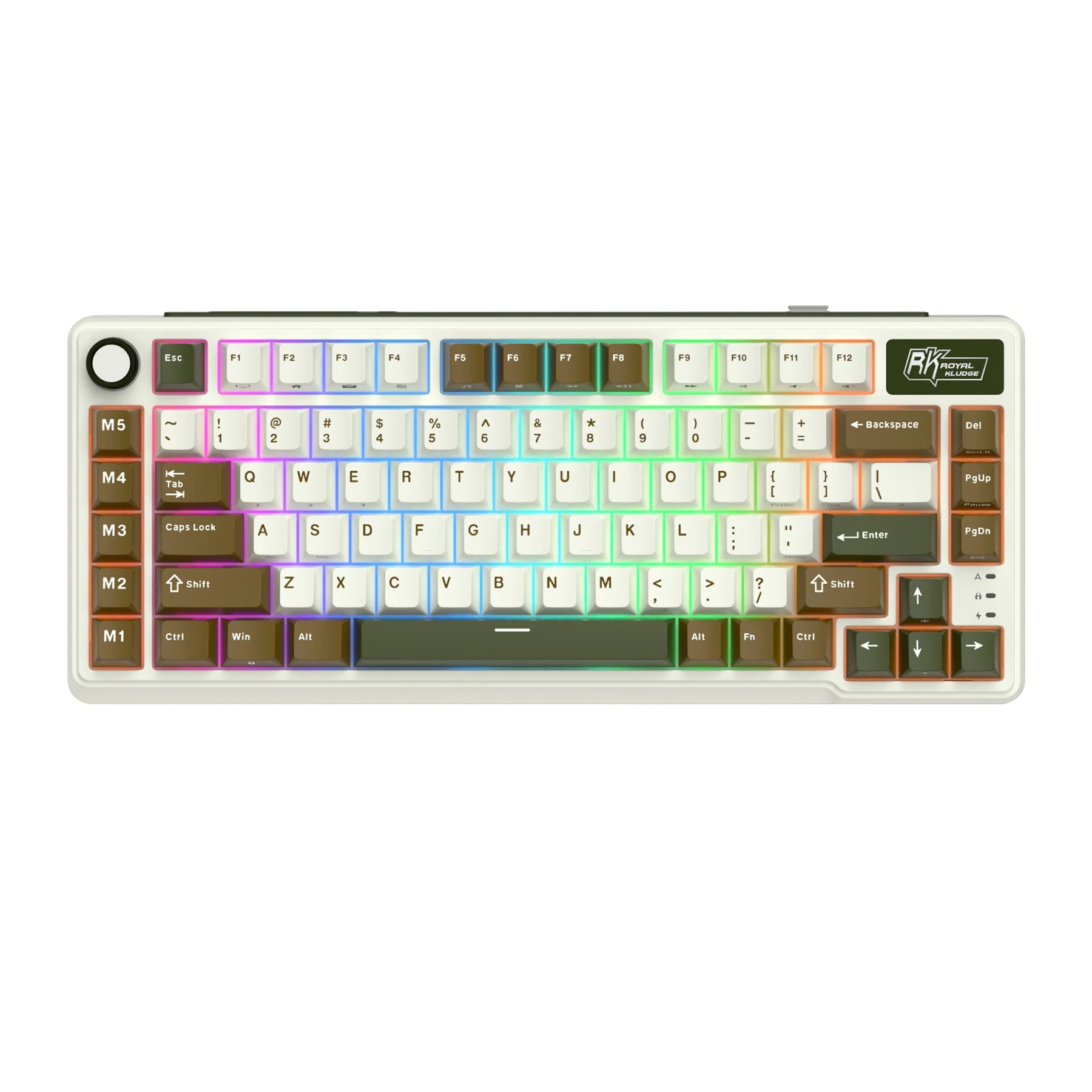 RK ROYAL KLUDGE L75 Wireless Gaming Keyboard Customize Shortcut Keys PBT Keycap Gasket Structure Tri-mode Mechanical Keyboard