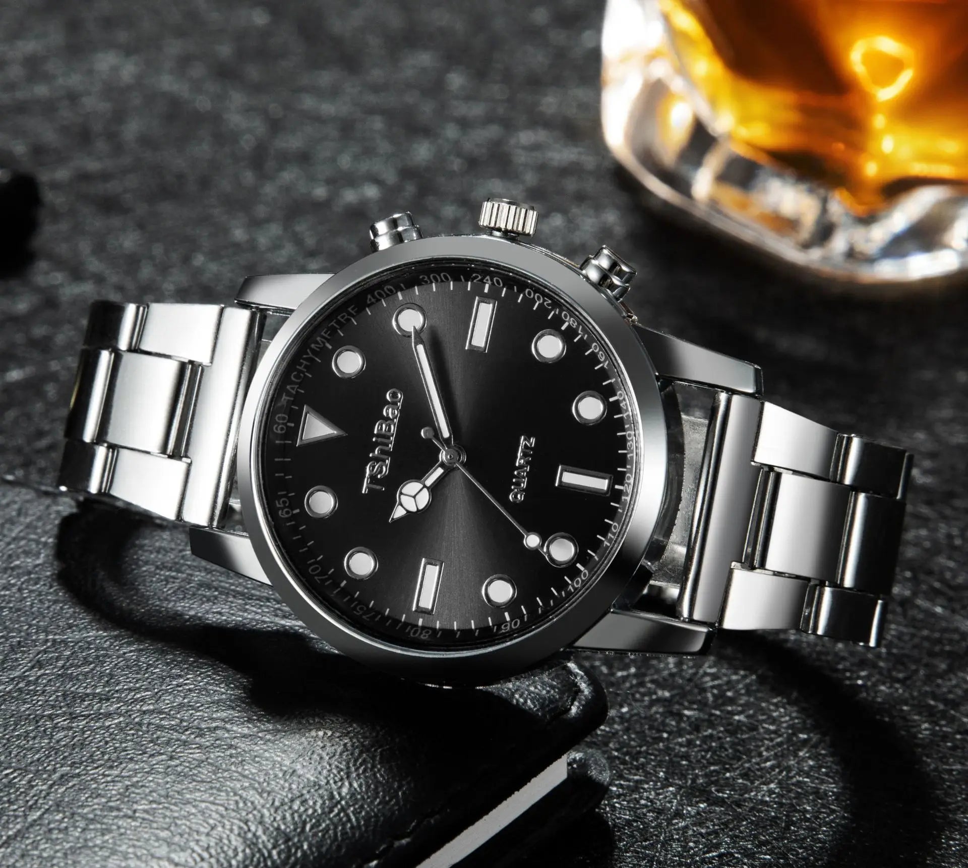 Luxury Wrist Watches for Man Fashion Analog Quartz Watch Stainless Steel Strap Male Watch Casual Digital Bracele Watch
