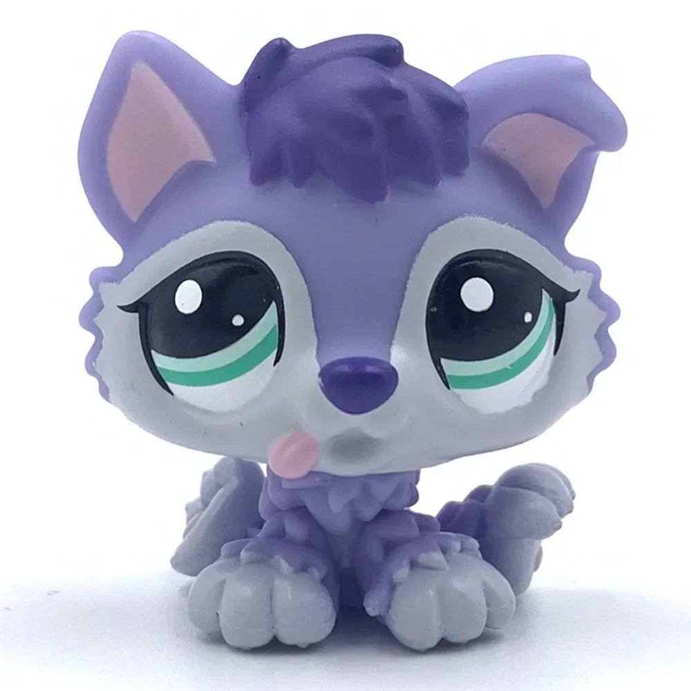 Rare animal pet Bobble head toy puppy dog toy #1013 yellow dog with blue eyes lps