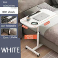 Laptop Sofa Desk Mobile Rolling Adjustable Height Angle Overbed Food Tray Stand Table
