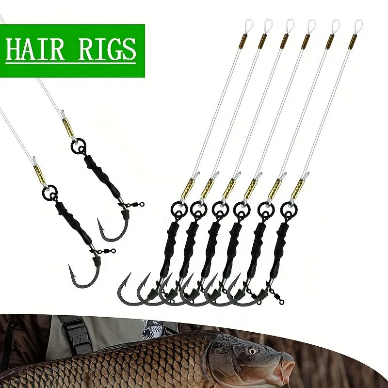 Pro Catfish & Carp Fishing Rig Set (4/8pc) | Ready-to-Fish, Anti-Tangle Terminal Tackle with Sharp Hooks