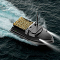 Fishing Bait Boat 500m Remote Control Bait Boat Dual Motor Fish Finder 2KG Loading Support Automatic Cruise/Route Correction wit