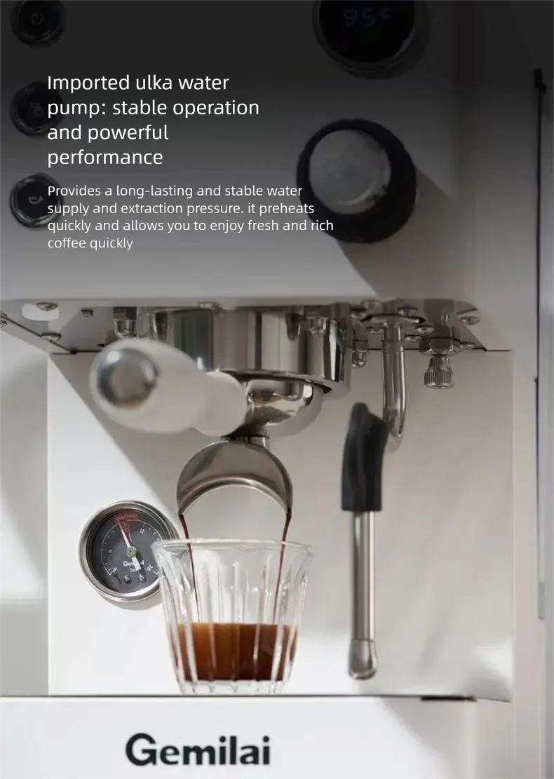 Gemilai G3007Z private label with dual boiler pump multifunctional professional electrical espresso coffee machine