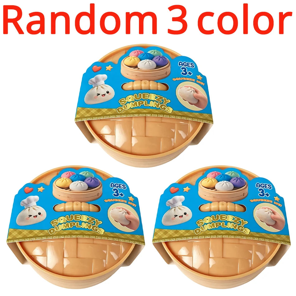 Dumpling stress relief toy, soft and cute, realistic, super soft slow rebound squishy toy, venting gadget for adults and student