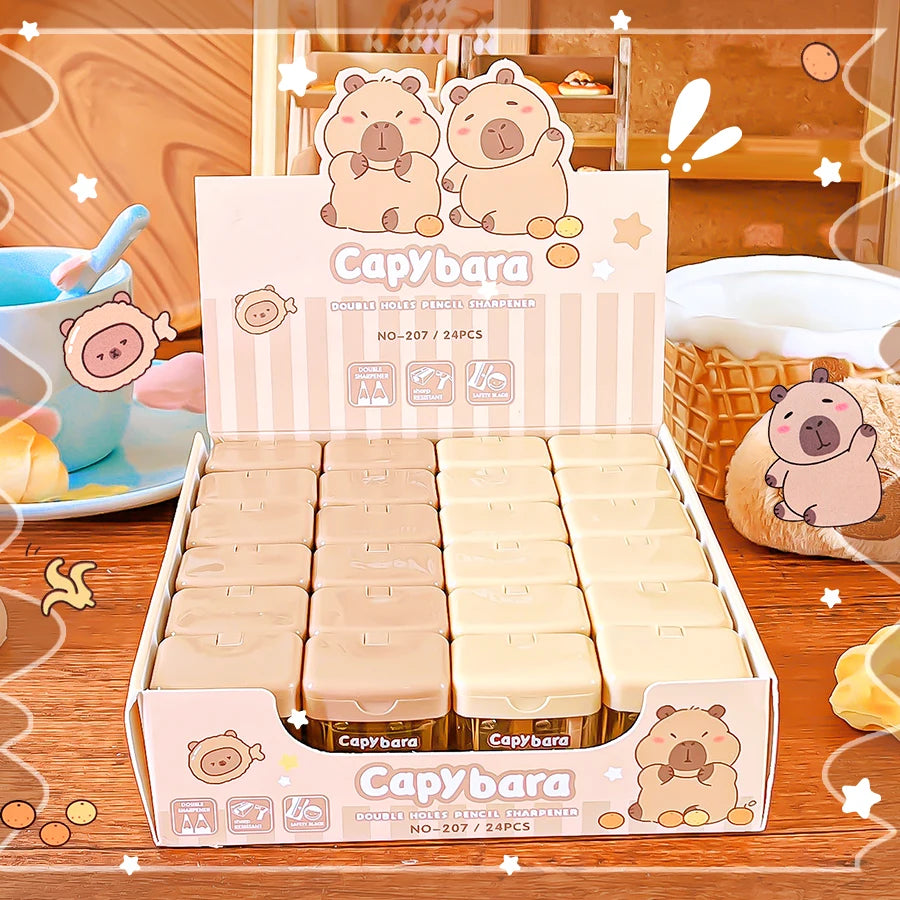 kawaii stationery back to school teacher gift school useful supplies cute capybara Pencil sharpener school equipment