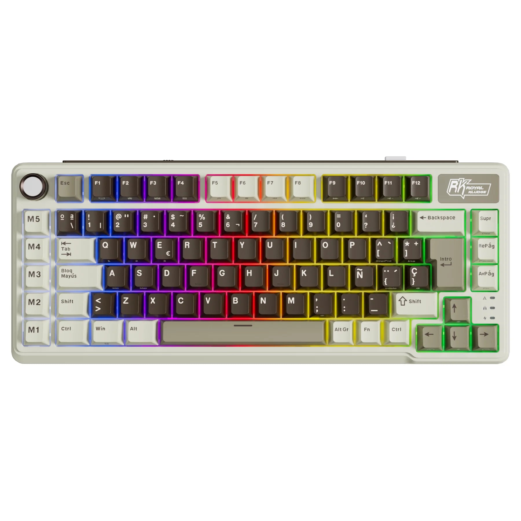 RK ROYAL KLUDGE L75 Wireless Gaming Keyboard Customize Shortcut Keys PBT Keycap Gasket Structure Tri-mode Mechanical Keyboard