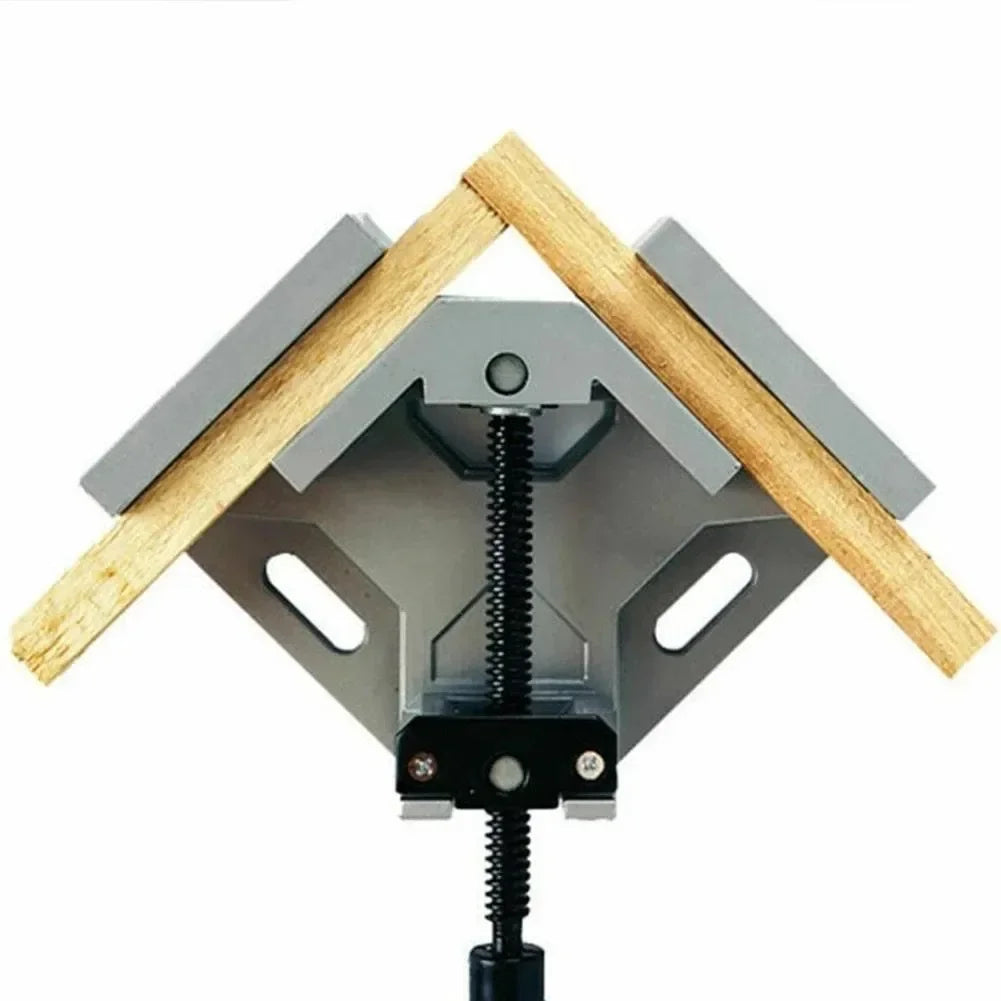 Right Angle Clamp Picture Frame Corner Clamp with Adjustable Aluminum Alloy Swing Jaw Quick Grip Bar Clamps Woodworking Tool