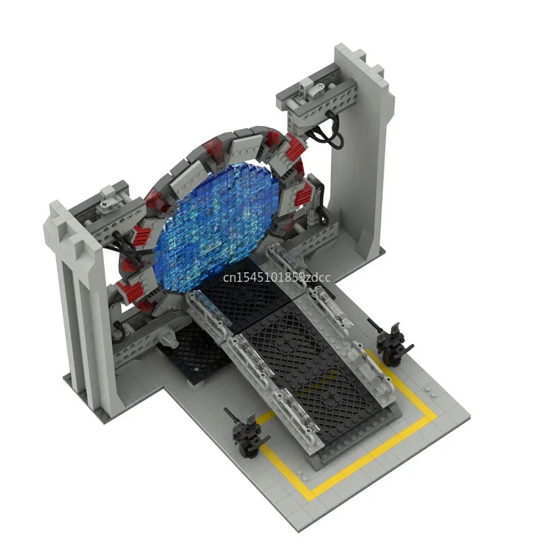 MOC Stargateals SG-1 Portaled Building Block Kit Movie Space Travel Scenes Wormhole Bricks Constructor Toys Birthday Gifts
