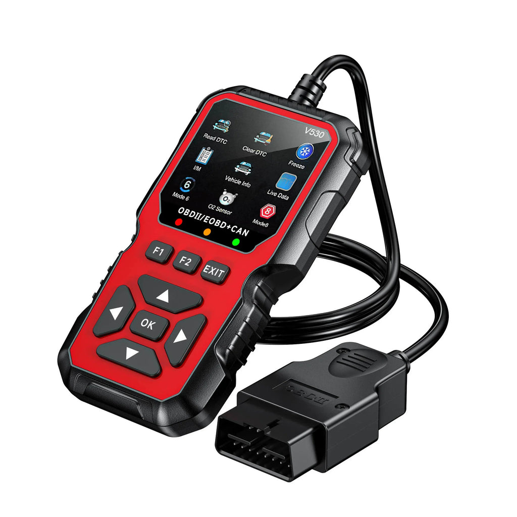 V530 OBD Powered Car Diagnostic Tool with Real Time Data Stream Full-Featured Testing  Clears Engine Fault Lights Reads Vehicles