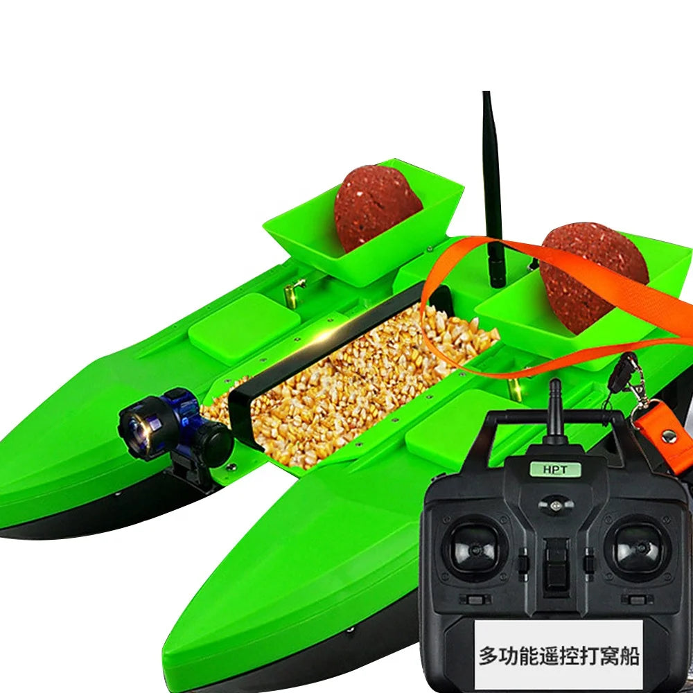 Fishing Bait RC Boat, 3 Cabins Bait Boat Wireless Remote Control 500M 2Kg Load-Bearing Professional Fishing Bait Boat