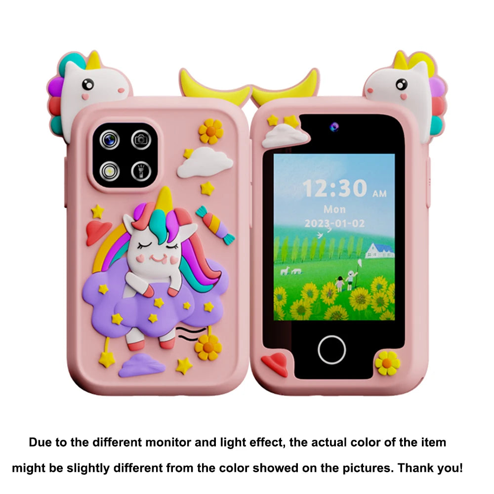 Children Kids Toy Phone Musical Unicorn Dinosaur Baby Mobile Selfie Camera MP3 Player Educational Toys Christmas Birthday Gifts