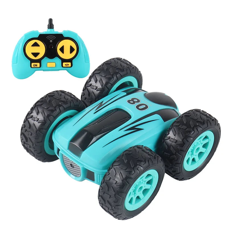 2.4G 4wd Mini Rc Stunt Car High Speed Drift Buggy Double-sided Remote Control Cars 360° Flip Kids Robot Boy Toy